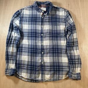 American Heritage Dawson & Brooks 100% Cotton Plaid Flannel Button-Up Shirt M